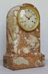 french marble clock with silvered dial