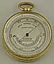 168. AN ENGLISH POCKET BAROMETER, signed 'F. ROBSON 46 Dean St NEWCASTLE-ON-TYNE', circa: 1870-1890.