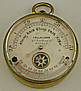 164. AN ENGLISH POCKET BAROMETER WITH COMPASS, signed 'CALLAGHAN 23a New Bond S.t LONDON.', circa: 1870.