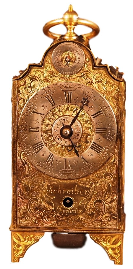 Pendule d'Officier with quarter strike, and Grand Sonnerie on repetition, Germany ca. 1780 Signatured: Schreiber Chemnitz