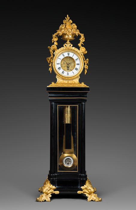 Exceptional and Unique Regulator with Mica-Plaque Pendulum 
Paris, 1854-1855
Provenance: Shown at the 1855 Paris Universal Exhibition 
 