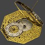 168 A fine antique Nikolaus Rugendas gilt brass and silver Augsburg equinoctial dial, German, late 17th c.