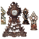 Wooden porte montres in various sizes and of different dates