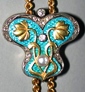 Gold and enamel sautoir, ART-NOUVEAU