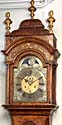 Burr walnut Dutch monthgoing longcase clock by Jacob Hasius Amsterdam. ca. 1730 €. 13.000,-