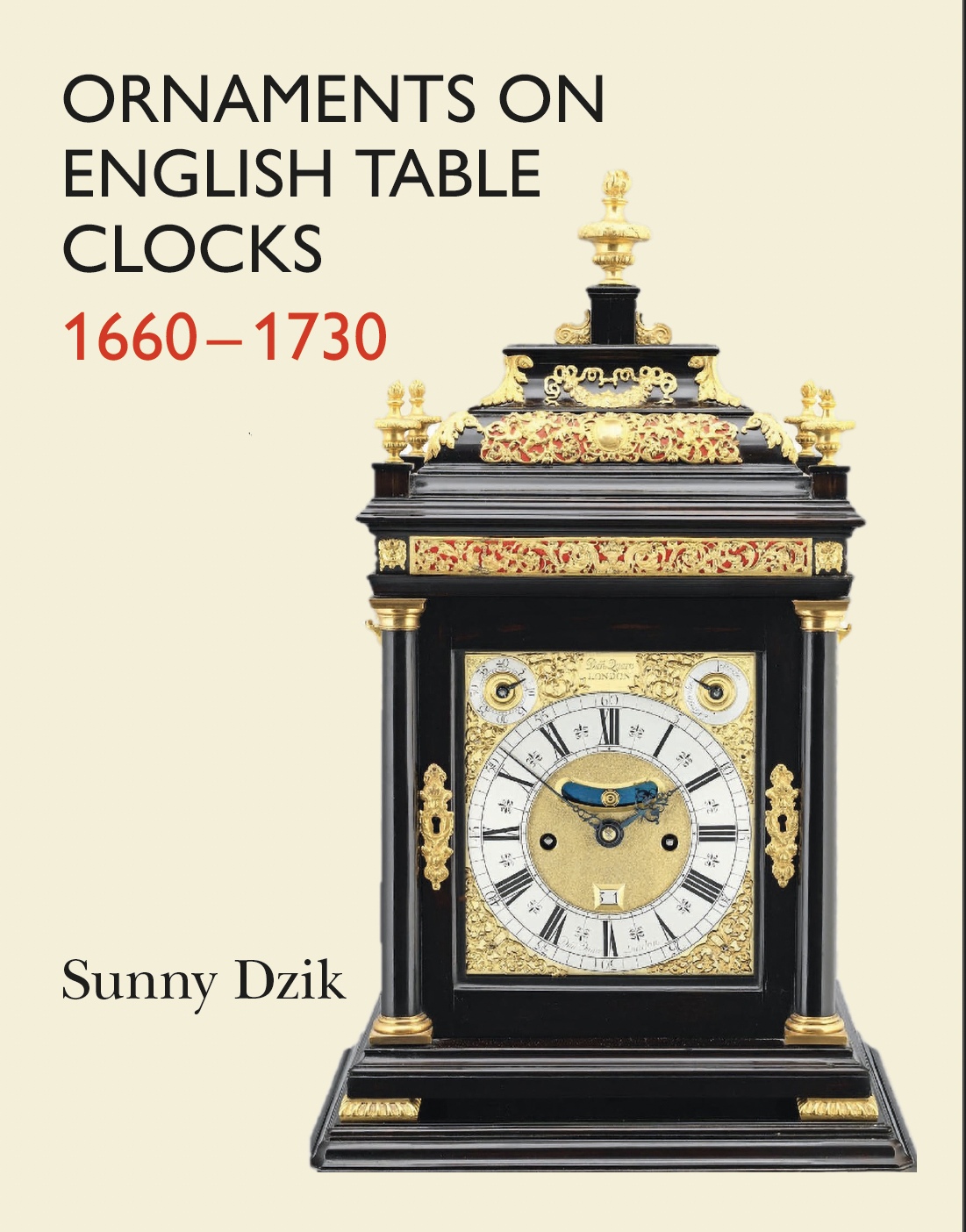 Ornamebts on English table clocks